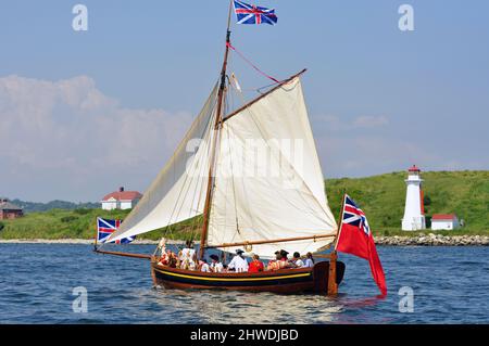 Halifax, Nova Scotia - 19. Juli 2009: Schauspieler aus der Zeit der Kolonialzeit während der Veranstaltung von Tall Ships in Halifax Harbuor, Nova Scotia, Kanada. Stockfoto