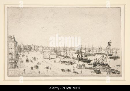 Bordeaux. Künstler: Maxime Lalanne, Französisch, 1827–1886 Stockfoto