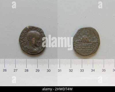 Münze von Gordian III., Kaiser von Rom aus Caesareia, Kappadokien. Herrscher: Gordian III., Kaiser von Rom, 225–244, regiert 238–44 Münzstätte: Caesareia, Kappadokien Künstler: Unbekannt Stockfoto