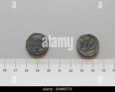 Münze von Severus Alexander, Kaiser von Rom aus Caesarea. Herrscher: Severus Alexander, Kaiser von Rom, 208–235 n. Chr., regiert 222–35 n. Chr. Künstler: Unbekannt Münzstätte: Caesareia, Kappadokien Stockfoto