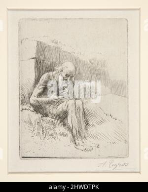 Job. Künstler: Alphonse Legros, Französisch, 1837–1911 Stockfoto