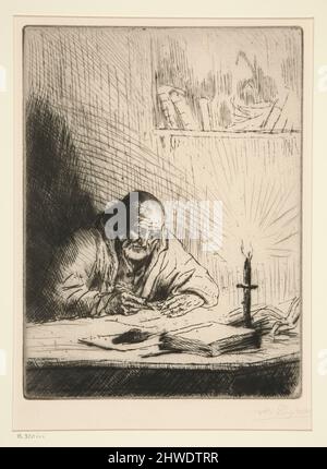 L’Archeologue. Künstler: Alphonse Legros, Französisch, 1837–1911 Stockfoto