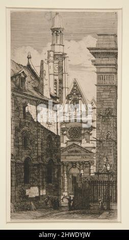 Saint-Étienne-Du-Mont (Kirche St. Étienne-du-Mont, Paris). Künstler: Charles Meryon, Französisch, 1821–1868 Stockfoto