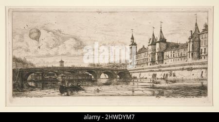 Le Pont au Change, Paris. Künstler: Charles Meryon, Französisch, 1821–1868 Stockfoto