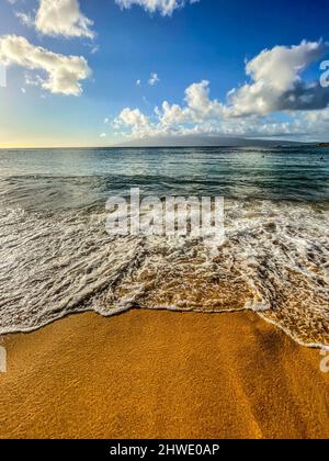 Sonnenuntergang In Der Napili Bay Stockfoto