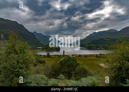 Glenfinnan Monument und Viadukt Stockfoto