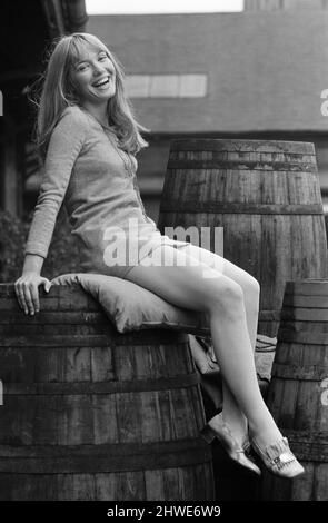 Die 22-jährige Gillian Hills, das Mädchen, das die Hauprolle in der neuen Fernsehserie „The Owl Service“ in Granada spielt. 28.. August 1969. Stockfoto