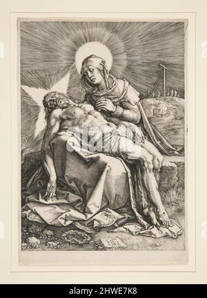 Pietà. Künstler: Hendrick Goltzius, Niederländisch, 1558–1617 Stockfoto