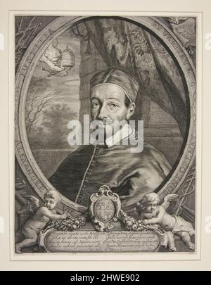Alexandre VII., Fabio Chigi (1599-1667). Künstler: Cornelis Visscher, Niederländisch, ca. 1629–1658 Stockfoto