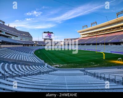 Amon Carter Football Stadium. TCU Campus Fort Worth, Texas. Stockfoto