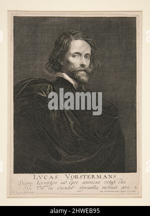 Porträt von Lucas Vorsterman, dem Älteren. Stecher: Lucas Vorsterman der Jüngere, Flämisch, 1624–1666After: Anthony van Dyck, Flämisch, 1599–1641 Stockfoto