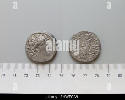 Tetradrachme aus Antiochien. Mint: Antioch Künstler: Unbekannt Magistrat: L. Staius Murcus Stockfoto