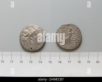 Tetradrachme aus Antiochien. Mint: Antioch Künstler: Unbekannt Magistrat: L. Staius Murcus Stockfoto