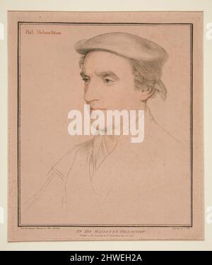 Philipp Melanchthon? 1497- 1560. Künstler: Conrad Martin Metz, deutsch, 1745–1827After: Hans Holbein, der Ältere, deutsch, 1460–1524 Stockfoto