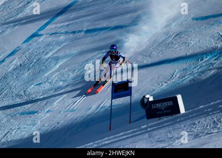 Lenzerheide - Canton Grigioni, Lenzerheide, Italien, 05. März 2022, Tessa Worley (FRA) während des FIS Ski World Cup 2022 - Damen Super G - alpines Skirennen Stockfoto