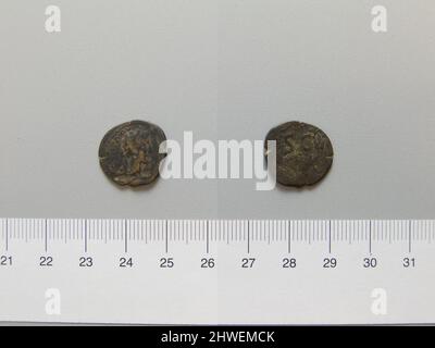 1 Semis von L. Verus, Kaiser von Rom aus Antiochien. Herrscher: L. Verus, Kaiser von Rom, 161-169 n. Chr. Münzstätte: Antioch Künstler: Unbekannt Stockfoto
