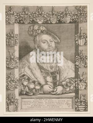 Friedrich der Weise, Kurfürst von Sachsen. Künstler: Georg Pencz, deutsch, ca. 1500–1550 Stockfoto