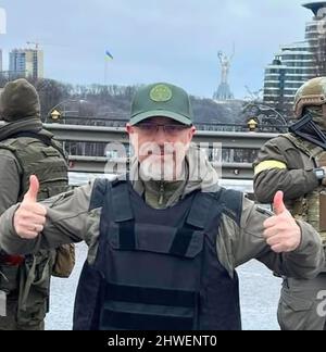 Verteidigungsminister der Ukraine Oleksii Reznikow Stockfoto
