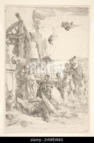 Anbetung der Könige. Künstler: Giovanni Battista Tiepolo, Italienisch, Venedig, 1696–1770 Stockfoto