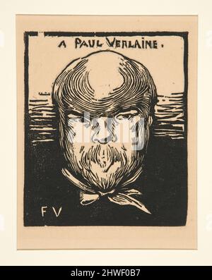 Ein Paul Verlaine. Künstler: Félix Edouard Vallotton, Schweizer, aktives Paris, 1865–1925 Stockfoto