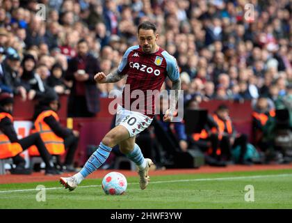 Birmingham, Großbritannien. 5.. März 2022 ; Villa Park, Birmingham, Midlands, England; Premier League Football, Aston Villa versus Southampton; Danny ings of Aston Villa Credit: Action Plus Sports Images/Alamy Live News Stockfoto