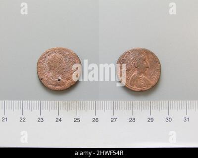 Münze von Gordian III., Kaiser von Rom aus Antiochien. Herrscher: Gordian III., Kaiser von Rom, 225–244, regiert 238–44 Münzstätte: Antiochia Künstler: Unbekannt Stockfoto