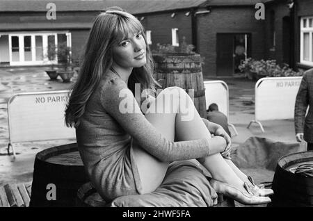 Die 22-jährige Gillian Hills, das Mädchen, das die Hauprolle in der neuen Fernsehserie „The Owl Service“ in Granada spielt. 28.. August 1969. Stockfoto