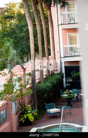 Meeting Street Inn, Charlestown, South Carolina. Stockfoto