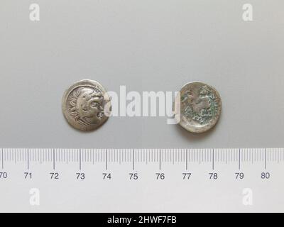 Imitation Drachm für Alexander III. Honorand: Alexander der große, König von Mazedonien, 356–323 v. Chr., regierte 336–23 v. Chr. Stockfoto