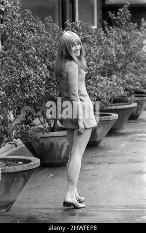 Die 22-jährige Gillian Hills, das Mädchen, das die Hauprolle in der neuen Fernsehserie „The Owl Service“ in Granada spielt. 28.. August 1969. Stockfoto