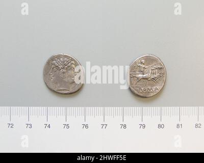 Didrachme („Quadrigatus“) aus Rom. Mint: Rom Künstler: Unbekannt Stockfoto