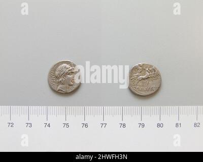 Denar aus Rom. Mint: Rom Künstler: Unbekannt Magistrat: C. Vibius Pansa Stockfoto