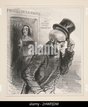 Plus de cheveux Blancs.. Künstler: Paul Gavarni, Französisch, 1804–1866 Stockfoto