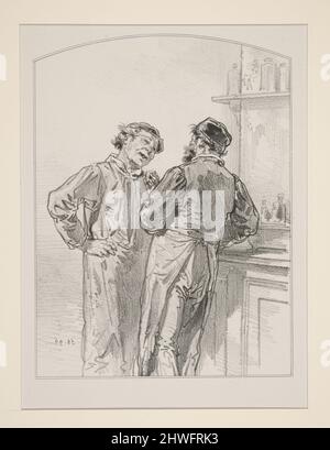 (LA GOUTTE.) Künstler: Paul Gavarni, Französisch, 1804–1866 Stockfoto