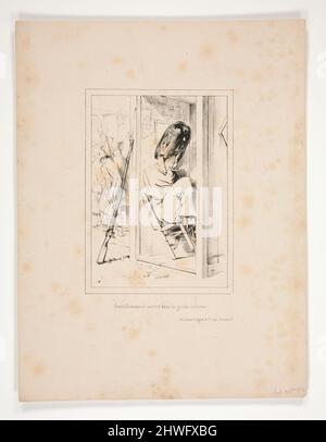 Gentilhoome De Service Dans La Garde Urbaine. Künstler: Paul Gavarni, Französisch, 1804–1866 Stockfoto