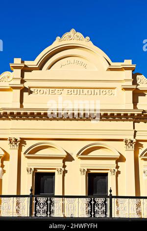 Ballarat Australia / Ballarat's Beautiful Victorian Era Bones Building um 1886 in der Lydiard Street. Stockfoto