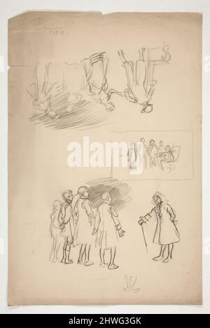 Untersuchungsbogen. Künstler: Edwin Austin Abbey, amerikanisch, 1852–1911, M.A. (HON.) 1897 Stockfoto