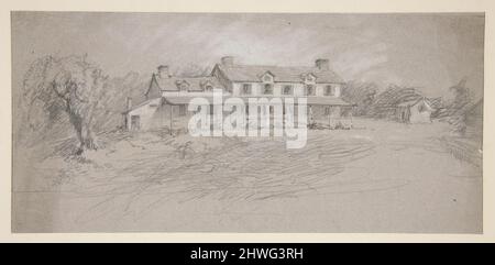 Skizze eines Landhauses. Künstler: Edwin Austin Abbey, amerikanisch, 1852–1911, M.A. (HON.) 1897 Stockfoto
