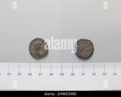 Antoninianus von Gallienus, Kaiser von Rom aus. Herrscher: Gallienus, Kaiser von Rom, ca. 218–268 n. Chr., regiert 253–68 Münzstätte: Rom Künstler: Unbekannt Stockfoto
