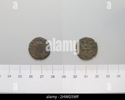 Antoninianus von Gallienus, Kaiser von Rom aus. Herrscher: Gallienus, Kaiser von Rom, ca. 218–268 n. Chr., regiert 253–68 Münzstätte: Rom Künstler: Unbekannt Stockfoto