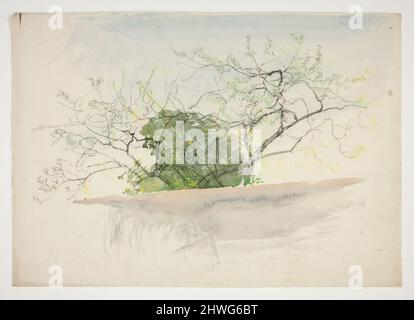 Landschaft mit Bäumen. Künstler: Edwin Austin Abbey, amerikanisch, 1852–1911, M.A. (HON.) 1897 Stockfoto