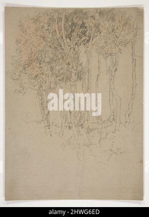 Skizze eines Baumhains. Künstler: Edwin Austin Abbey, amerikanisch, 1852–1911, M.A. (HON.) 1897 Stockfoto