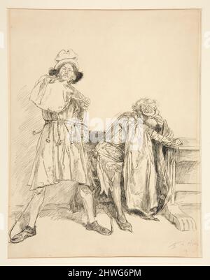 Parolles: „Frankreich ist ein Hundeloch“ aus Akt II, Szene iii, alles gut, das gut endet. Künstler: Edwin Austin Abbey, amerikanisch, 1852–1911, M.A. (HON.) 1897 Stockfoto