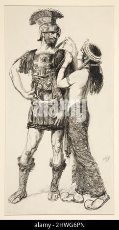 Cleopatra: „Sooth, la, I’ll Help: So muss es sein“ - Akt IV, Szene IV, Antony und Cleopatra. Künstler: Edwin Austin Abbey, amerikanisch, 1852–1911, M.A. (HON.) 1897 Stockfoto