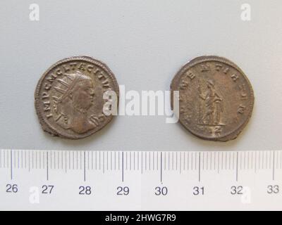 Antoninianus von Marcus Claudius Tacitus aus Unbekannt. Herrscher: Marcus Claudius Tacitus, Kaiser von Rom, 200–276 n. Chr., regiert 275–76 Künstler: Unbekannt Stockfoto