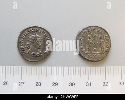 Antoninianus von Maximian. Herrscher: Maximian, Kaiser von Rom, ca. 250–ca. 310, regiert 286–305 Künstler: Unbekannt Stockfoto