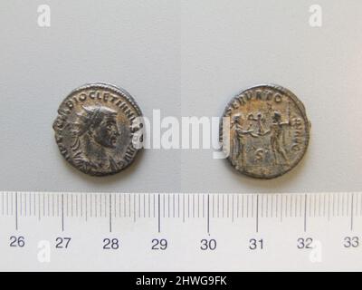 Antoninianus von Maximian. Herrscher: Maximian, Kaiser von Rom, ca. 250–ca. 310, regiert 286–305 Künstler: Unbekannt Stockfoto