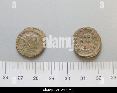 Antoninianus von Diokletian, Kaiser von Rom. Herrscher: Diokletian, Kaiser von Rom, 245–316 n. Chr., regiert 284–305 n. Chr. Münzstätte: Rom Künstler: Unbekannt Stockfoto