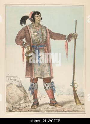 Osceola (indischer Chef). Künstler: George Catlin, Amerikaner, 1796–1872 Stockfoto