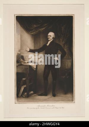 Alexander Hamilton. Graveur: Robert Field, britisch, ca. 1769–1819After: John Trumbull, Amerikaner, 1756–1843 Stockfoto